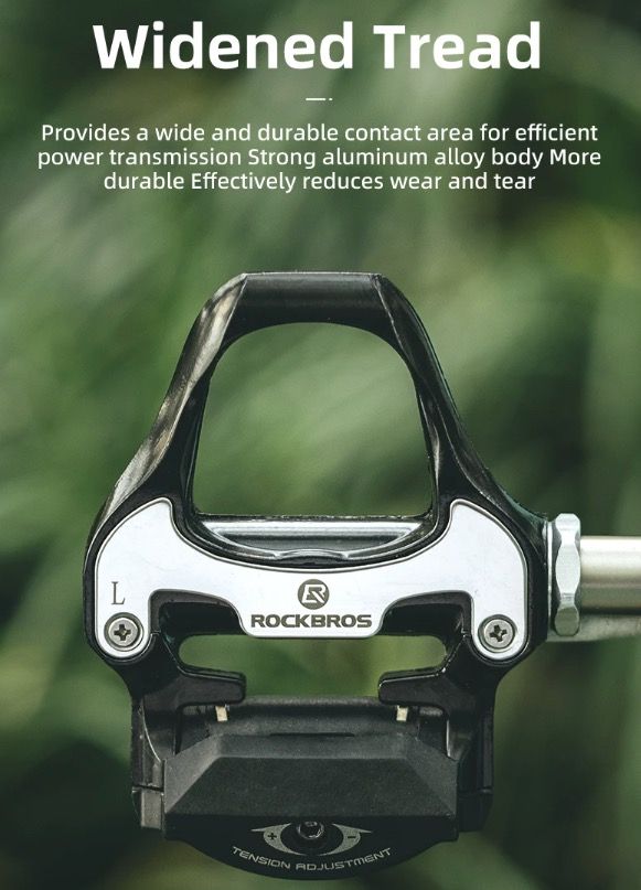 ROCKBROS SPD-SL ultralight pedále pre cestné bicykle z hliníkovej zliatiny pre cyklistickú efektivitu a stabilitu