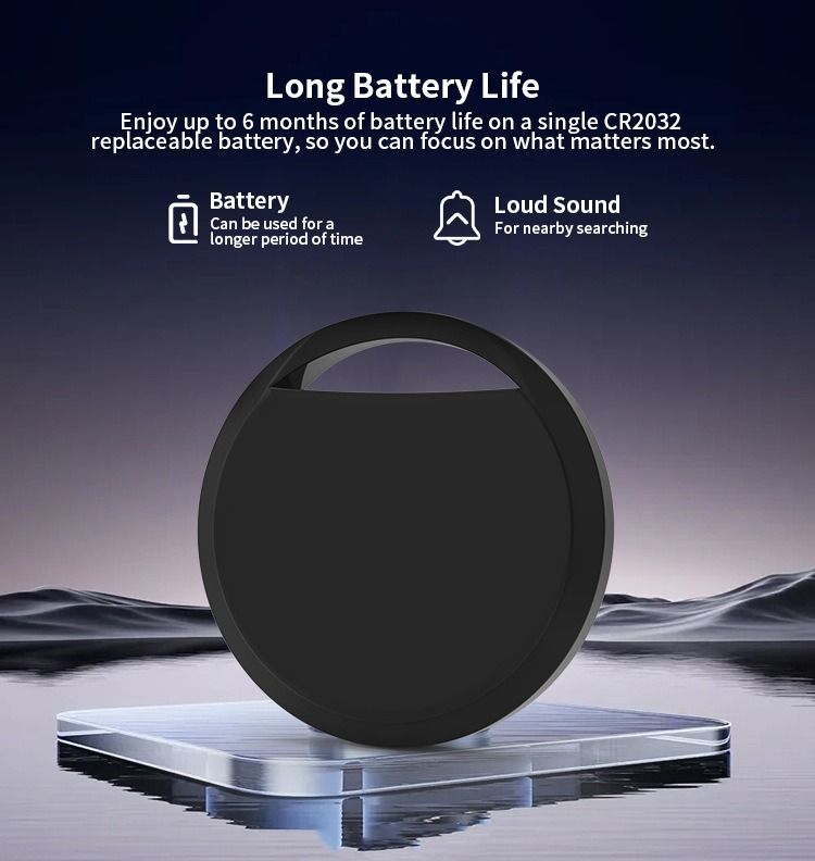 Bluetooth Tracker Tags for Luggage, 4-Pack, Android & Google Find My Device, Replaceable Battery