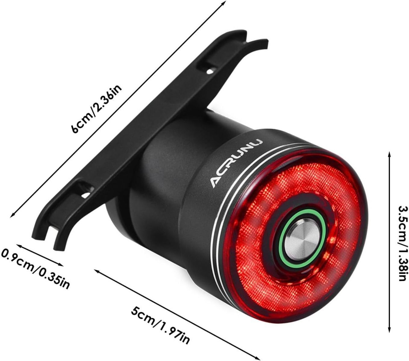 Smart zadné svetlo na bicykel s brzdovou indukciou, zadné svetlo na sedlovú tyč a sedlo bicykla, vodotesné, USB nabíjanie, cyklistické zadné svetlo