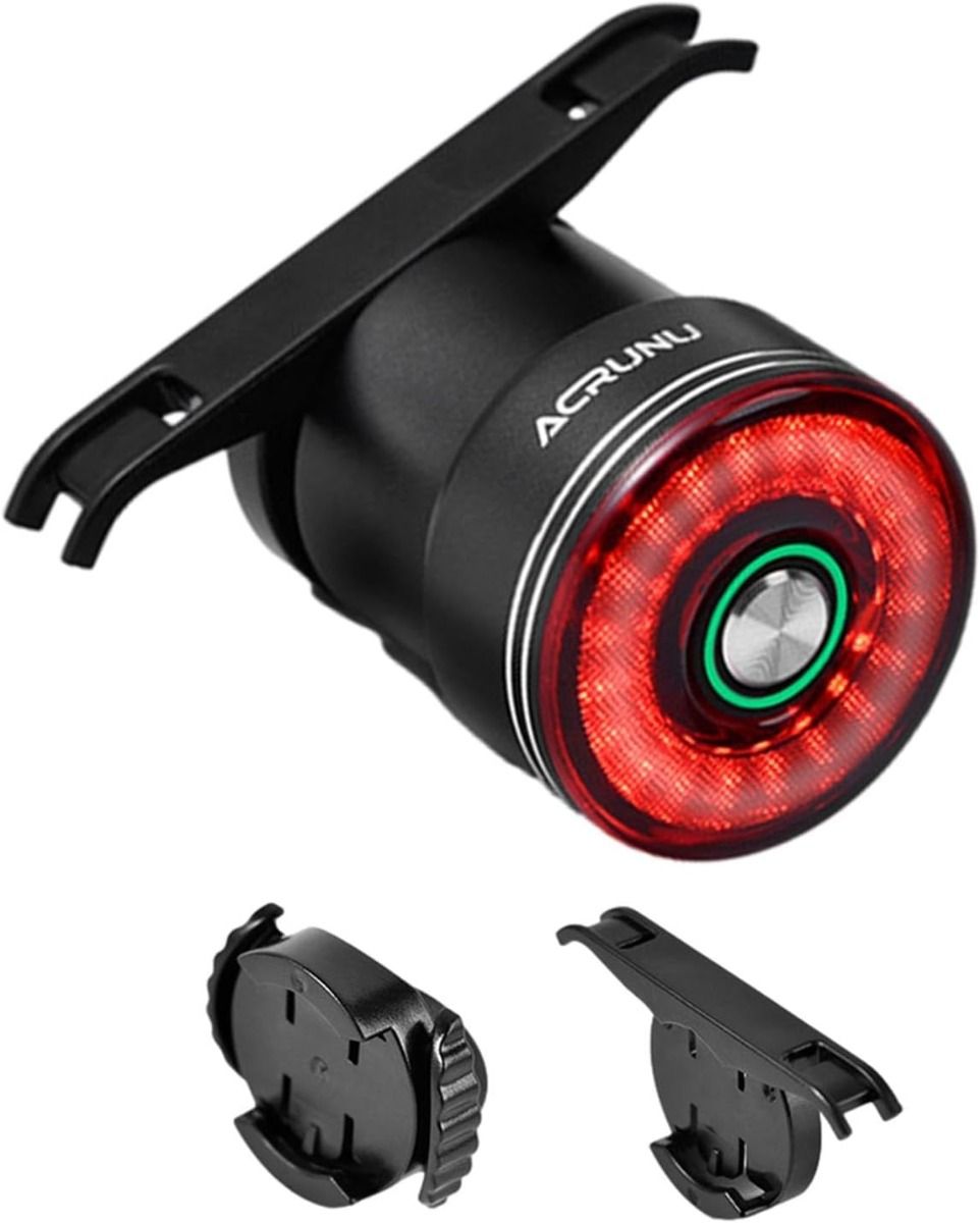 Smart zadné svetlo na bicykel s brzdovou indukciou, zadné svetlo na sedlovú tyč a sedlo bicykla, vodotesné, USB nabíjanie, cyklistické zadné svetlo
