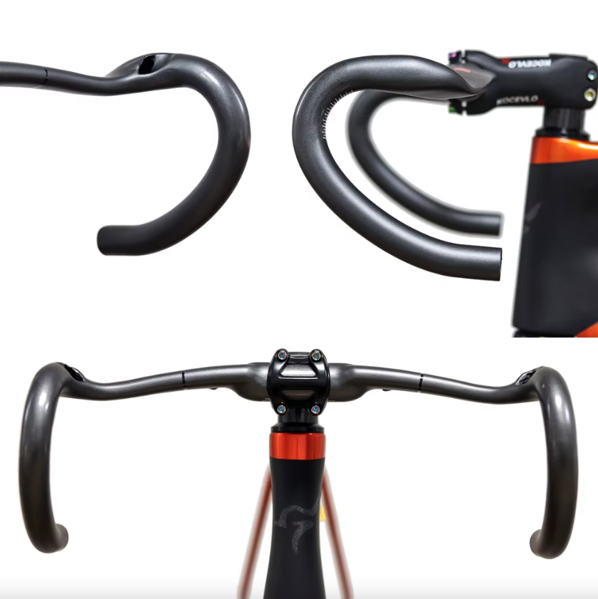 Cestný pretekársky bicykel celokarbónový všetky vnútorné káble 31,8mm vonkajšie uhlové drop bary pre gravel bicykel riadidlá