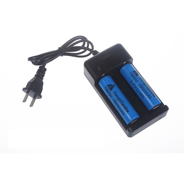 UltraFire Dvojitá nabíjačka pre 18650 a 26650 batérie, nabíjačka nabíjateľných batérií, bezpečná na cestovanie, AC 100-240V, univerzálna kompatibilita