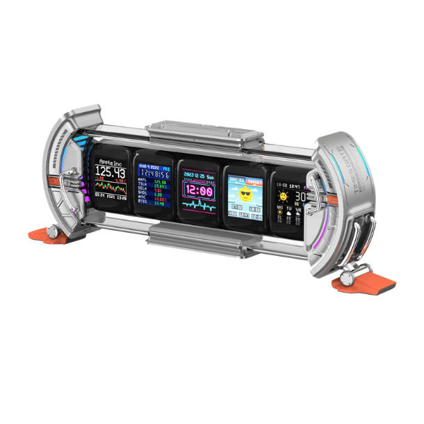 Divoom Times Gate Kyberpunk Digitálny Budík | Smart Aplikácia, RGB LED Displej