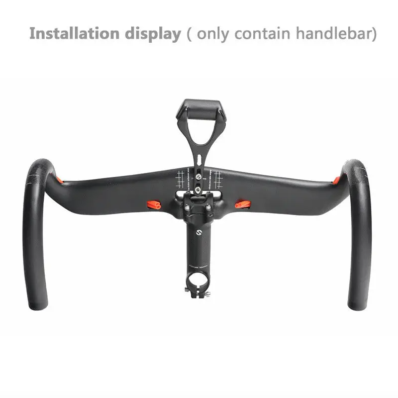 TOSEEK Celokarbónové riadidlá 31.8mm Ľahké aerodynamické cestné riadidlá s prispôsobiteľnými dĺžkami