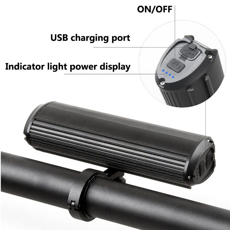 Predné LED svetlo na bicykel 5200 Lumen, USB nabíjanie, vodeodolný, odolný, MTB cyklistické bezpečnostné vybavenie
