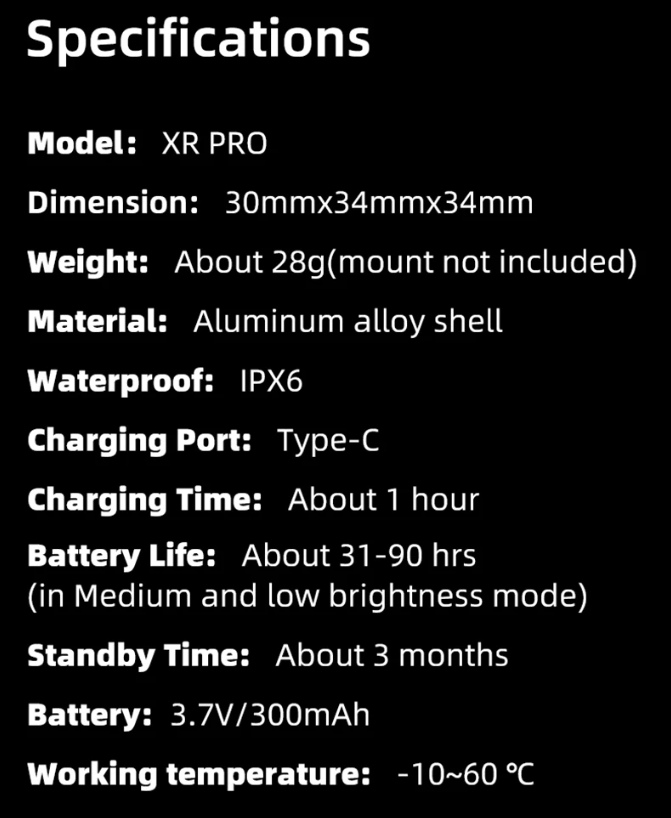 XOSS XR Pro Inteligentné zadné svetlo pre bezpečnosť bicykla s automatickou detekciou brzdenia, USB nabíjanie, vodotesný dizajn