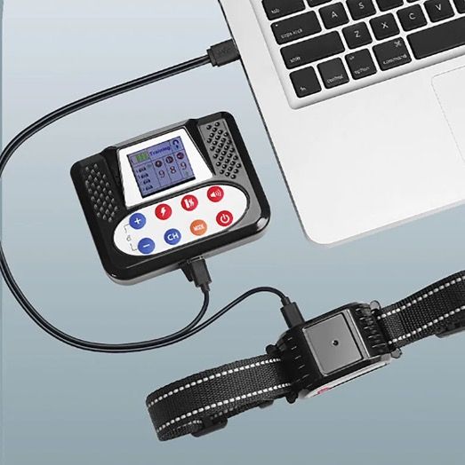 Bezdrôtový elektronický plot pre psov, inteligentné zariadenie na výcvik psov, 2-v-1 ergonomický obojok proti štekaniu 2025