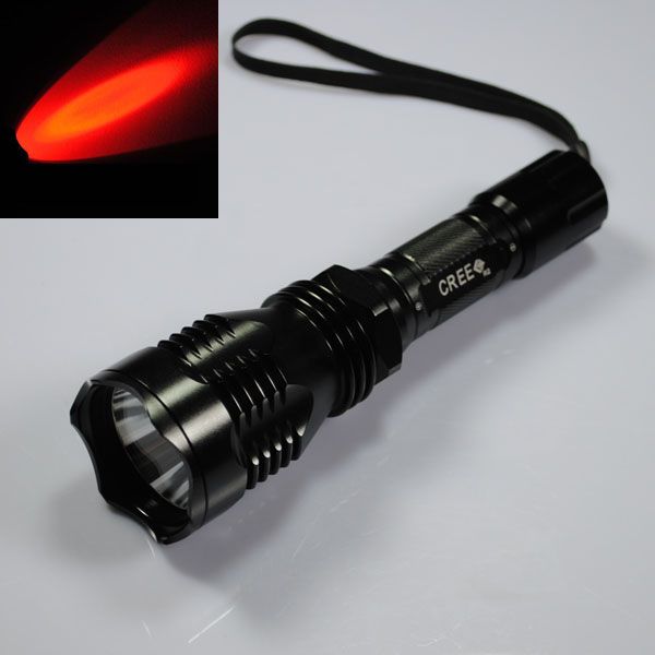 UniqueFire HS-802 Zelené svetlo LED baterka s dlhým dosahom, vodotesná, odolná pre nočný prieskum