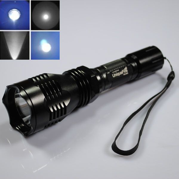 UniqueFire HS-802 Zelené svetlo LED baterka s dlhým dosahom, vodotesná, odolná pre nočný prieskum